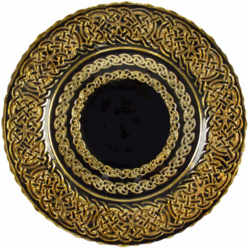 Renaissance Charger Plate (Black and Gold)