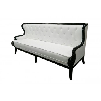 Empire Sofa (Black-White-tufted)