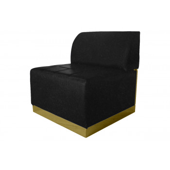 Velvet Modern Line Armless Chair