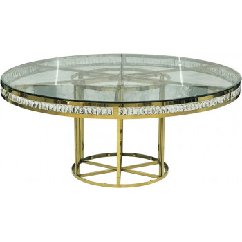 Reflection Dining Table Round (Crystal) 
