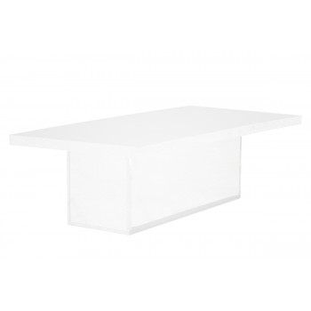 Modern Line Dining Table (White)