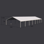 15 meter (16.6 Feet ) width Structure tent