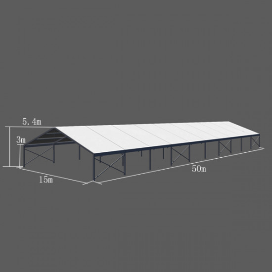 15 meter (16.6 Feet ) width Structure tent