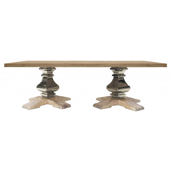 Tuscan Dining Table (Rectangle) (Silver)