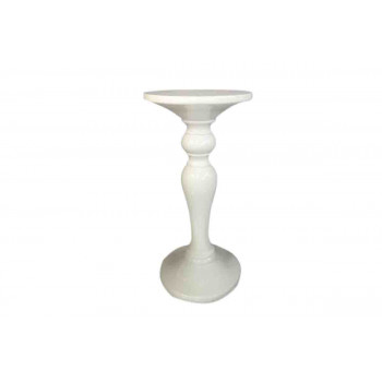 Louvre Round End Table (White)