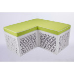 Maze Bench (L-Shape) (Lime Green)
