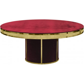 Velvet Dining Table Round Solid