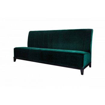 Velvet Sofa 7' with Lines (Emerald)