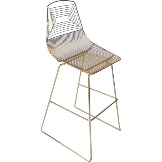 Wire Barstool (Gold)