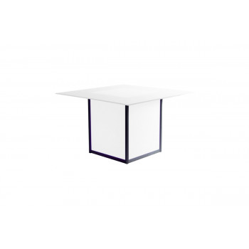 Skyline Dining Table (Square) (White Top)