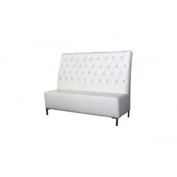 Glitz Love Seat (White)