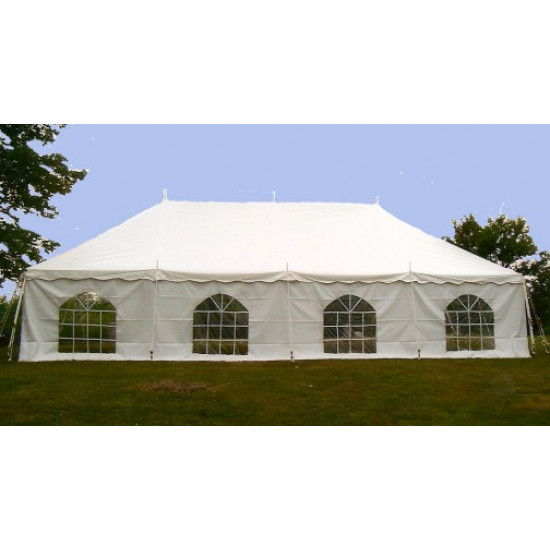 Sidewall for Tent 20'x8' (Cathedral Window) (White)