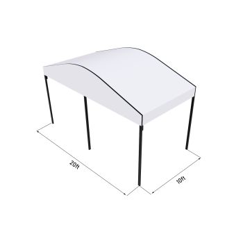 Curve Structure 20'X10' Black Frame White top