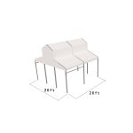 20′x20′ cathedral structure tent with black frame and clear top canopy for elegant outdoor events and garden weddings