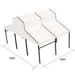 30′x20′ cathedral tent with black frame and clear top for elegant outdoor weddings and upscale events