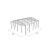 Curve Structure 40'X40' Silver Frame Clear Top