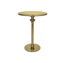 Reflection Highboy Table Gold Round