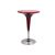 Contemporary Cocktail Table Scoop red (Adjustable)