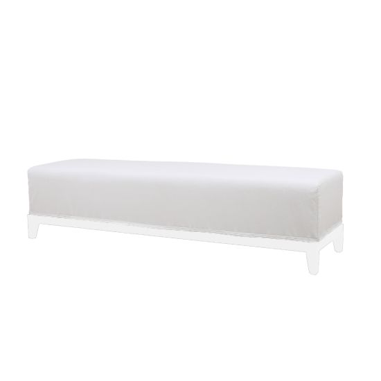 Contemporary Bench (White Legs)