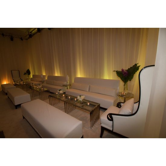 Contemporary Bench (White Legs)