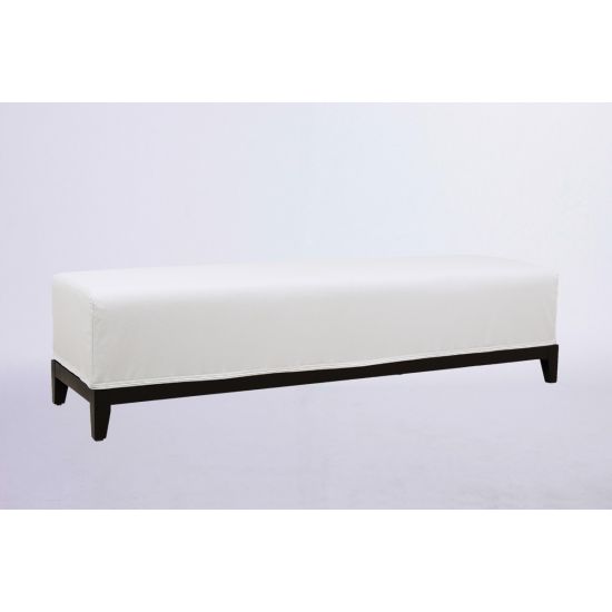 Contemporary Bench (White Legs)