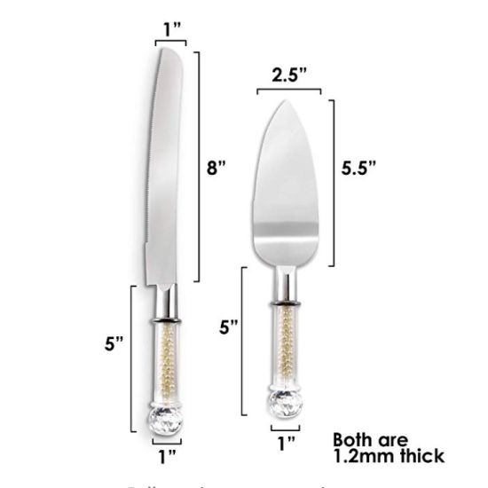 Pearl-handled cake knife server with silver serrated blade, elegant utensil for slicing and serving cake at weddings and events