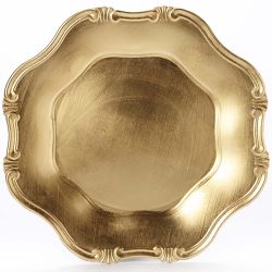 Baroque Scalloped Acrylic Charger Plate 