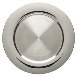 Bridal Metal Charger Plate ( Silver)