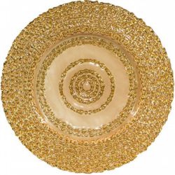 Lasso Charger Plate (Gold and Blush)