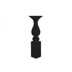Black Accent Column (52"H)