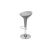 Contemporary Barstool Scoop Silver (Adjustable) Contemporary Barstool Scoop Silver (Adjustable)
