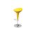 Contemporary Barstool Scoop Yellow (Adjustable)