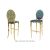Fleur-de-lis Barstool Gold Chusion Tiffany Blue