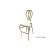Halexandria Barstool Gold Cushion Ivory