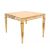 Reflection HighBoy Table Gold 60" x 60" Stainless Steel Top