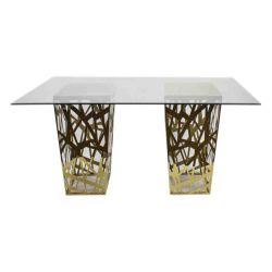 Reflection Highboy Table Web Gold 48"x96"