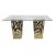 Reflection Highboy Table Web Gold 48"x96"