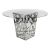 Reflection Highboy Table Web Silver 60" Round Glass Top
