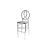 Infinity Barstool Silver Infinity Barstool Silver