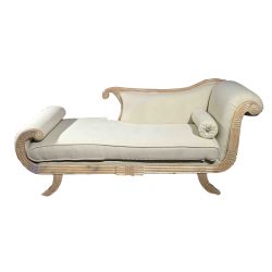 Vintage Chaise Lounge (Left) (Taupe)