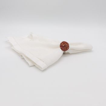 Napkin Ring Red Stone