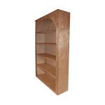 Natural wood Colonial Bar Back shelving unit with open display shelves for luxury event bar setups
