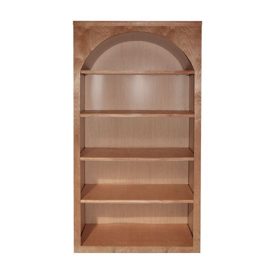 Natural wood Colonial Bar Back shelving unit with open display shelves for luxury event bar setups