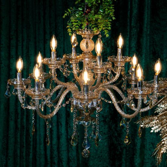 Modern Luxury Crystal Chandelier (Gold Shiny)