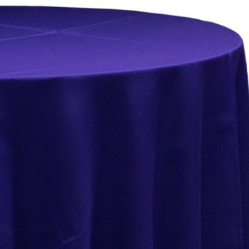 Polyester Eggplant - 108" Round