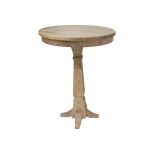 white bohemian-style high-boy cocktail table with black round top for event rental