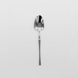 Timeless Flatware Dessert Spoon Shinny Silver Set 10